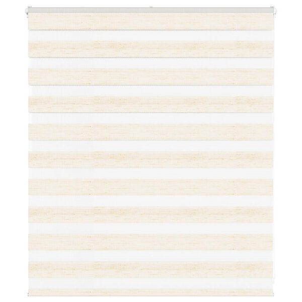 vidaXL Zebra Blind Marble Beige 130x100 cm Fabric Width 125.9 cm Polyester