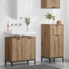 vidaXL Bathroom Furniture Set with Drawer with Shelf 2 pcs Artisan Oak