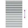 vidaXL Zebra Blind Dark Grey 140x230 cm Fabric Width 135.9 cm Polyester