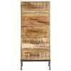 vidaXL Chest of Drawers 45x35x106 cm Solid Mango Wood