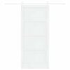 vidaXL Sliding Door ORKDAL White 93 x 211 cm Solid Pine Wood
