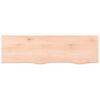 vidaXL Bathroom Countertop 100x30x(2-4) cm Untreated Solid Wood