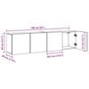 vidaXL TV Cabinets Wall-mounted 2 pcs Artisian Oak 80x30x41 cm