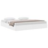 vidaXL Storage Bed with Storage Pure White 183 x 213 cm Faux leather
