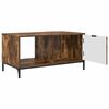 vidaXL Coffee Table Smoked Oak 90 x 49 x 46 cm Engineered Wood