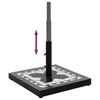 vidaXL Parasol Base Black and White Square 12 kg