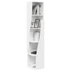 vidaXL Corner Cabinet High Gloss White 27.5x27x140cm Engineered Wood