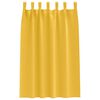 vidaXL Blackout Curtains with Rings 2 pcs Mustard Yellow 175 x 140 cm