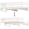 vidaXL Daybed with Trundle and Drawers without Mattress White 80x200 cm