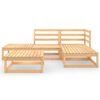 vidaXL 5 Piece Garden Lounge Set Solid Wood Pine