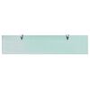 vidaXL Floating Shelves 2 pcs Glass 90x20 cm 8 mm