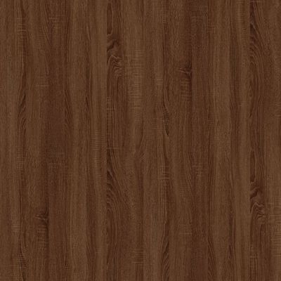 vidaXL Coffee Table Brown Oak 50x50x35 cm Engineered Wood