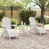 vidaXL Garden Lounge Furniture 2 pcs White 74 x 82 x 90cm Plastic