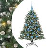 vidaXL Artificial Christmas Tree with 150 LEDs with Stand Green 120 cm