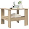 vidaXL Coffee Table Sonoma Oak 57 x 55 x 45 cm Engineered Wood