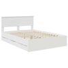 vidaXL Bed Frame with Drawer White 160 x 200 cm Engineer Wood