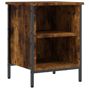 vidaXL Shoe Cabinet Smoked Oak 38x35x50 cm Engineered Wood