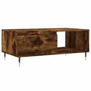 vidaXL Coffee Table Smoked Oak 90x50x36.5 cm Engineered Wood