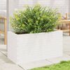 vidaXL Garden Planter White 90x40x45.5 cm Solid Wood Pine
