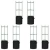 vidaXL Tomato Cages with Plant Bags 6 pcs 116 cm Steel and PP