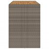 vidaXL Garden Bar Table with Acacia Wood Top Grey 185x80x110 cm Poly Rattan