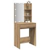 vidaXL Dressing Table with LED Artisan Oak 60x40x140 cm