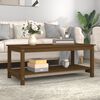 vidaXL Coffee Table Honey Brown 110x55x45 cm Solid Wood Pine