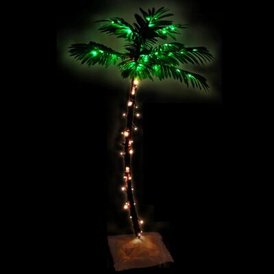 vidaXL LED Palm Tree Warm White 72 LEDs 120 cm