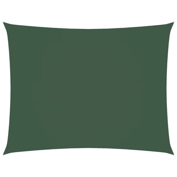 vidaXL Sunshade Sail Oxford Fabric Rectangular 3.5x5 m Dark Green