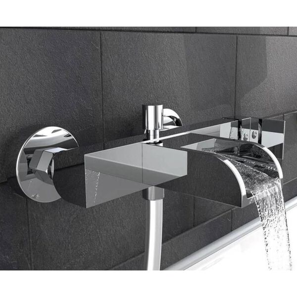 SCH&Uuml;TTE Bath Mixer with Waterfall Spout IDROVIA Chrome
