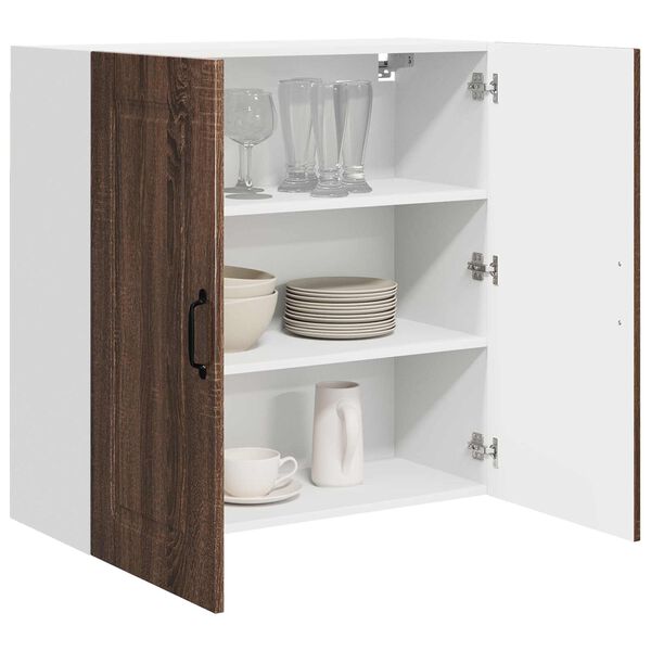vidaXL Kitchen Cabinet with Storage Kalmar Brown Oak 80 x 31 x 80 cm