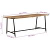 vidaXL Dining Table 180x90x75 cm Solid Wood Mango