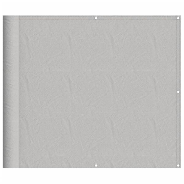 vidaXL Balcony Screen Light Grey 90x500 cm 100% Polyester Oxford