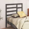 vidaXL Bed Headboard Grey 81x4x104 cm Solid Wood Pine