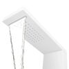 vidaXL Shower Panel System Aluminium Matte White