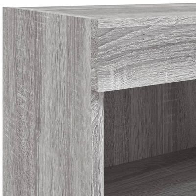 vidaXL 6 Piece TV Wall Units with LED Grey Sonoma Engineered Wood
