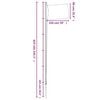 vidaXL Europe Flag and Pole 6.08 m Aluminium