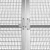 vidaXL Rabbit Cage Anthracite 403.5x80.5x71 cm Galvanised Steel