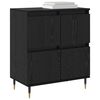 vidaXL Storage Cabinet 3 pcs Black Oak 60 x 35 x 70 cm