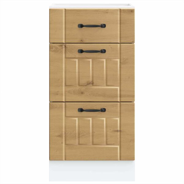 vidaXL Kitchen Base Cabinet Lucca Artisan Oak Engineered Wood