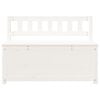 vidaXL Bench White 110x41x76.5 cm Solid Wood Pine