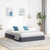 vidaXL Storage Bed with Headboard Dark Grey 135 x 190 cm Velvet