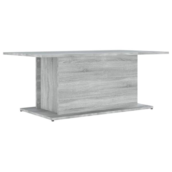 vidaXL Coffee Table Grey Sonoma 102x55.5x40 cm Engineered Wood