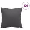 vidaXL Sofa Cushions 4 pcs Anthracite 60x60 cm Fabric