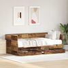vidaXL Daybed Frame with Drawers Old wood 90 x 190 cm Engineered wood