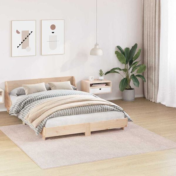vidaXL Anti-slip Shaggy Rug Cream 200 x 200 cm PP