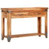 vidaXL Console Table 110x34x74 cm Solid Wood Acacia