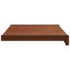 vidaXL Window Sill Brown Wood 80 x 35 x 4.5 cm PVC
