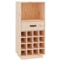 vidaXL Wine Cabinet 45x34x100 cm Solid Wood Pine