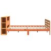 vidaXL Bed Frame without Mattress Wax Brown 200x200 cm Solid Wood Pine